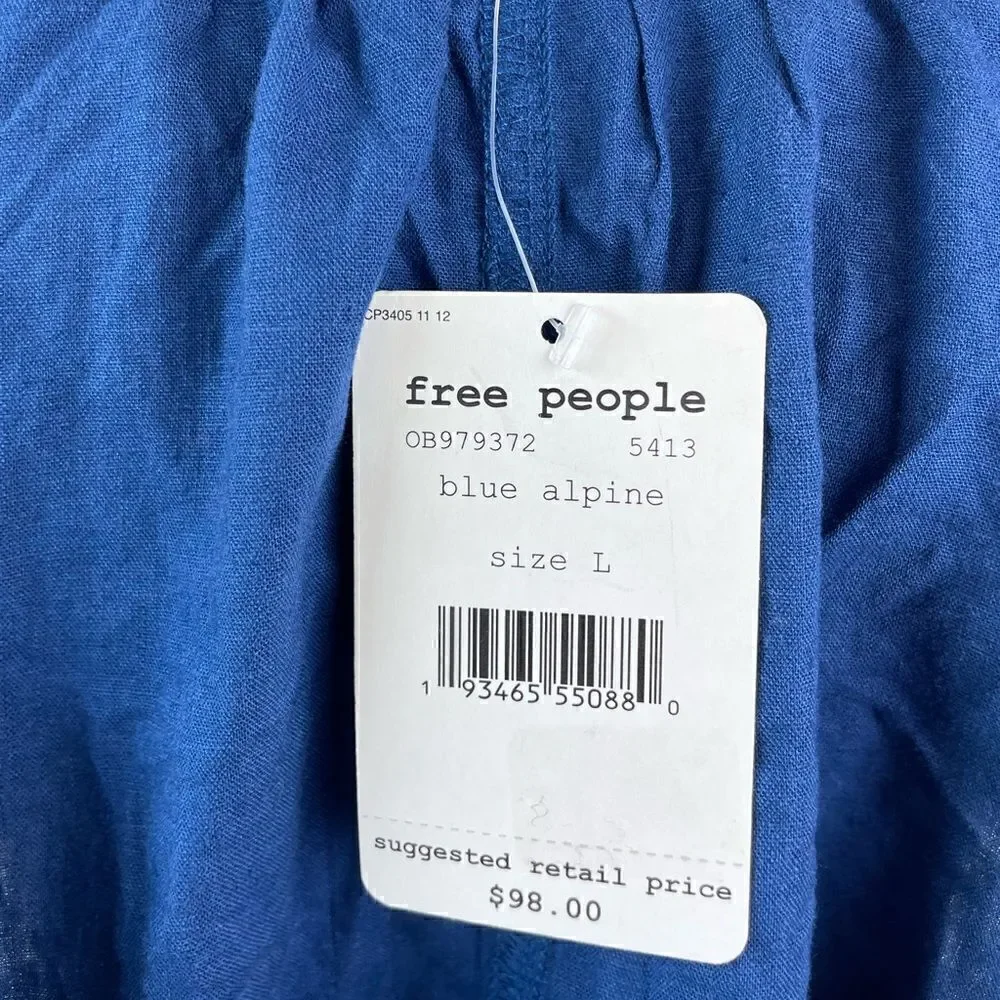NWT Blue Alpine Pullover Light Jacket Top Size L